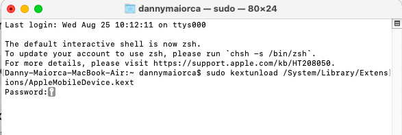 Mac Remove Kext Terminal