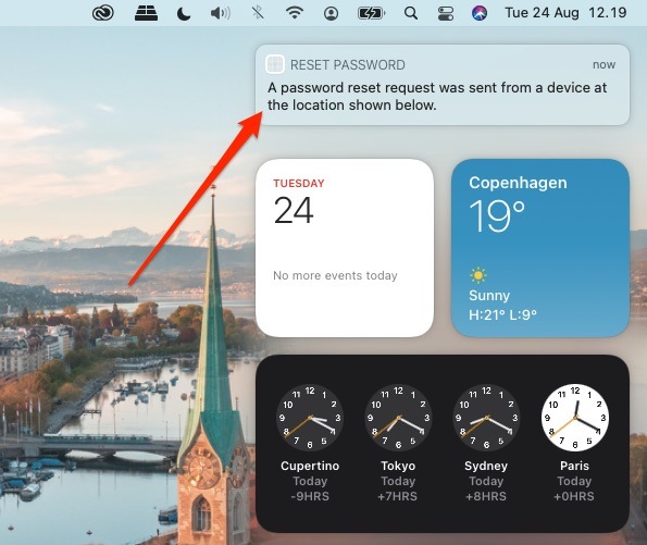 Mac Reset Password Id