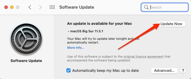 Mac Software Update Now