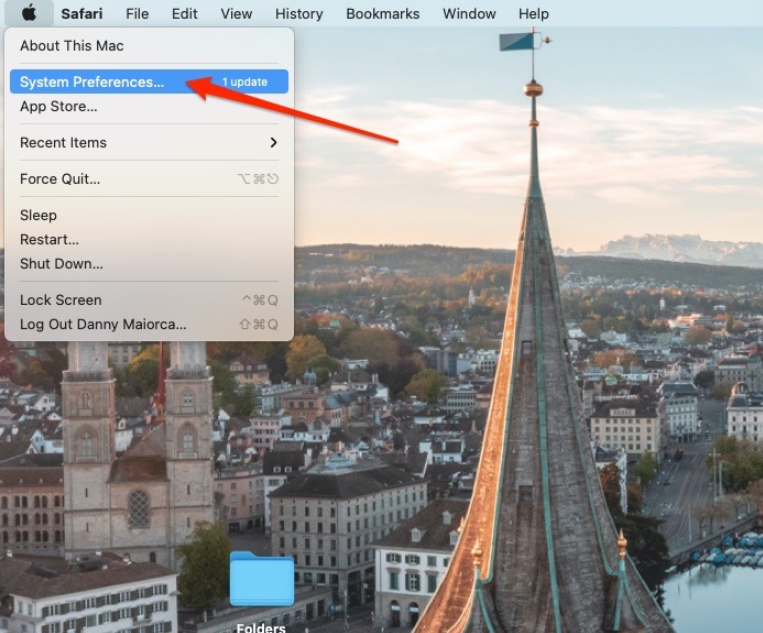 Mac System Preferences Corner