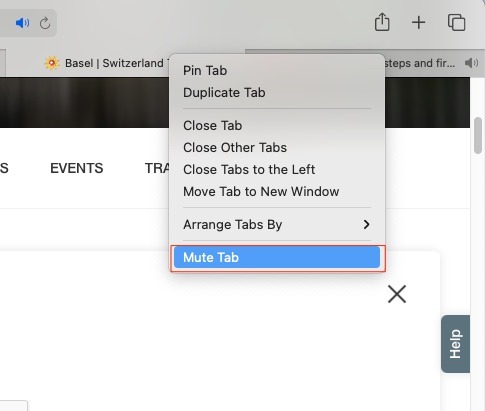 Mute Tab On Mac