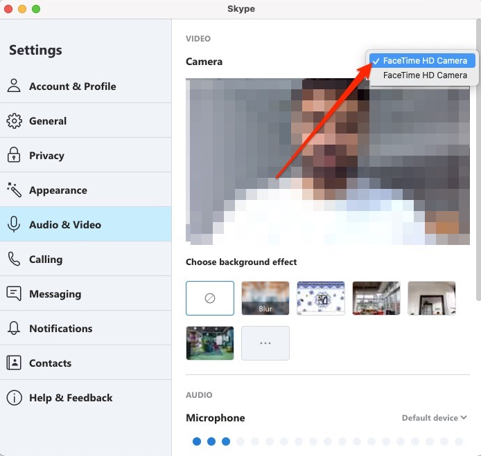 Skype Adjust Camera Settings Mac