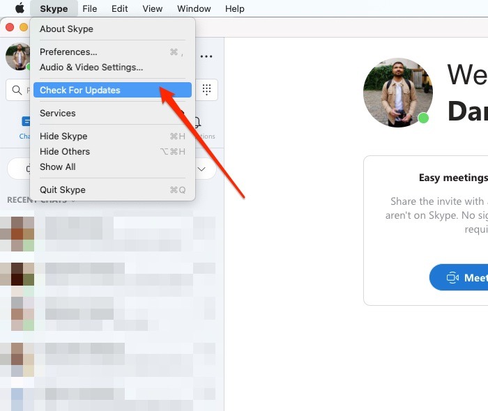 Skype Check For Updates Mac