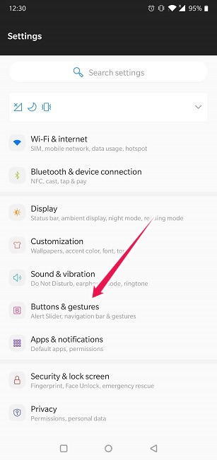 Take Selfies With Rear Facing Camera Android Oneplus Buttons Gestures
