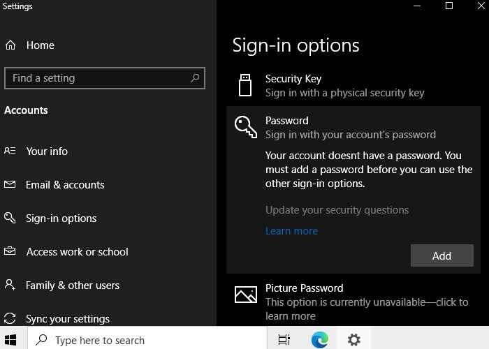 Automatic Login Win10 Default Passwordless