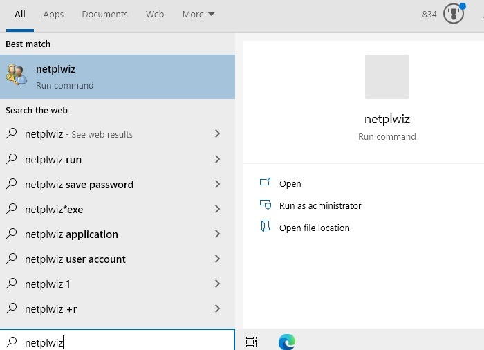 Automatic Login Win10 Netplwiz