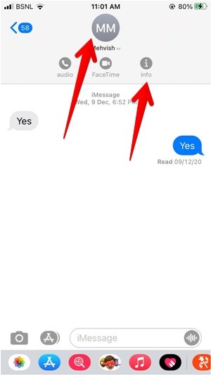 Block Iphone Contact Messages Info
