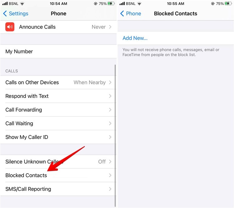 Block Iphone Contacts From Settings