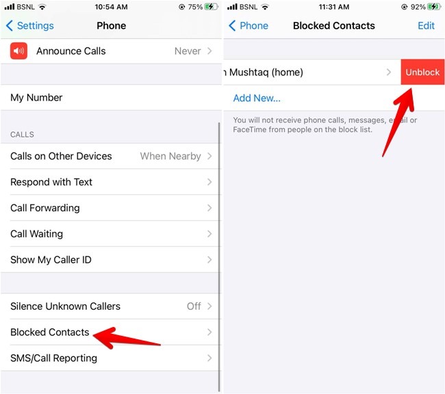 Block Iphone Remove Contacts