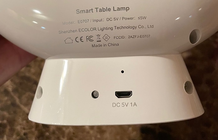 Ecolor Smart Moon Lamp Micro Usb