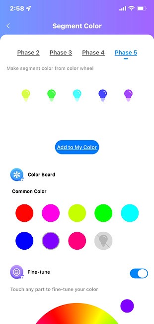 Ecolor Smart Moon Lamp Segment Color