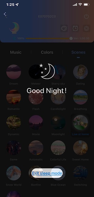 Ecolor Smart Moon Lamp Sleep Mode