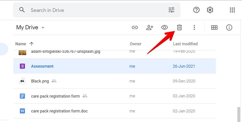 Google Drive Delete File From Pc