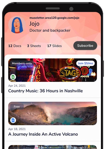 Google Museletter Newsletter Jojo