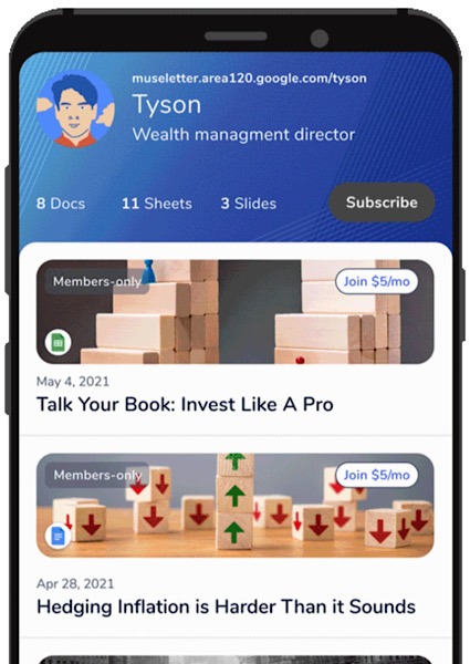 Google Museletter Newsletter Tyson