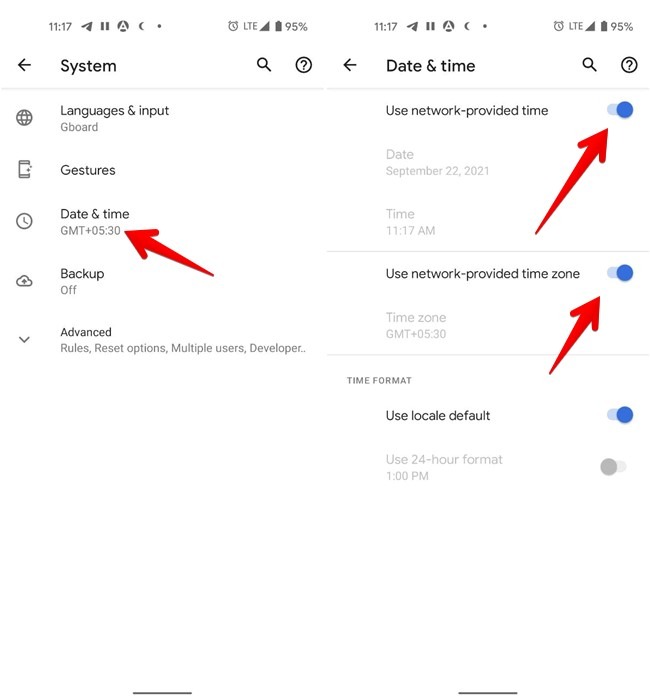 Google Play Services Check Date And Time