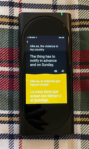 Langogo Genesis Language Translator Interpreter Mode2