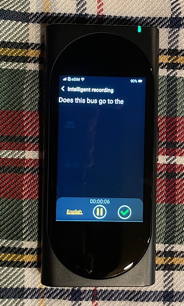Langogo Genesis Language Translator Recording