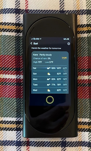 Langogo Genesis Language Translator Weather