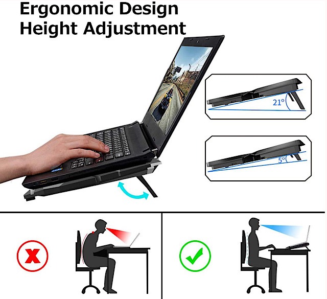 Liangstar Laptop Cooling Pad Ergonomic