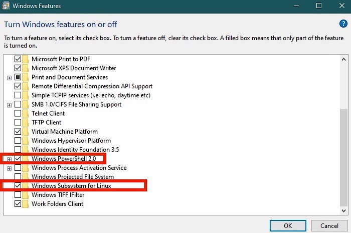 Linux Windows Wsl Options