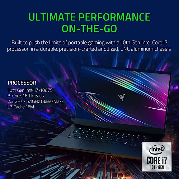 Razer Blade Gaming Laptop Processor