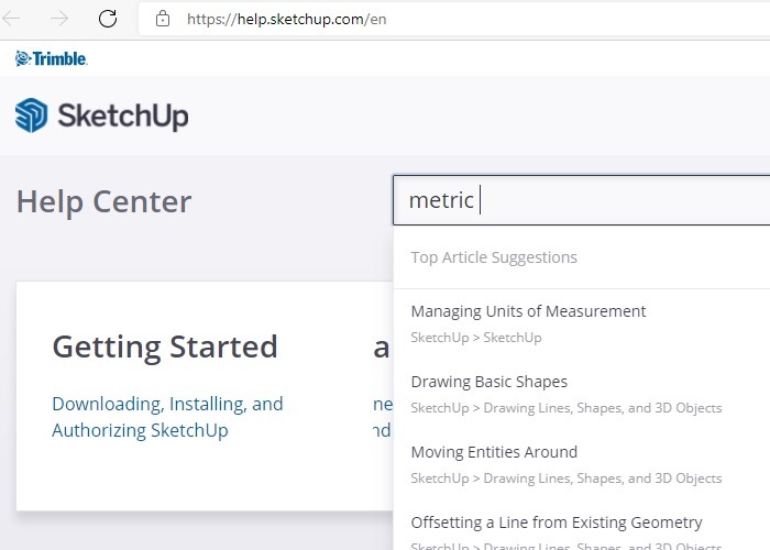 Sketchup Help Center