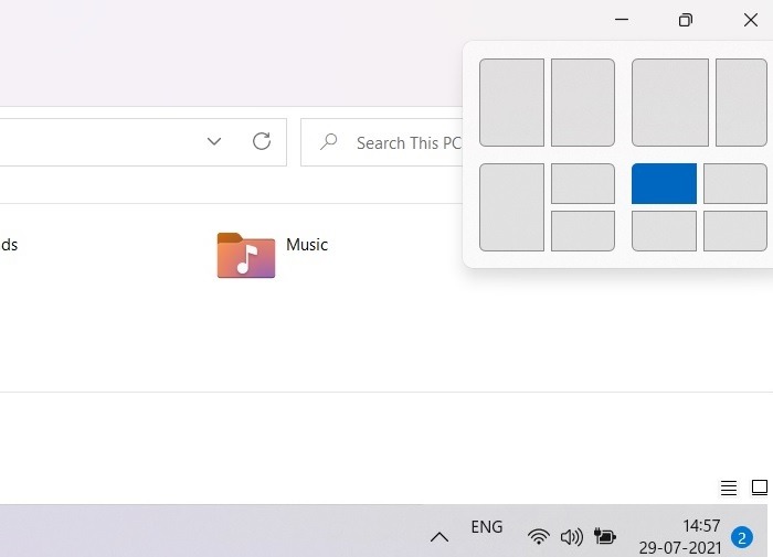 Snap Windows Windows11 File Explorer