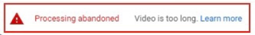 Verify Youtube Account Processing Abandoned