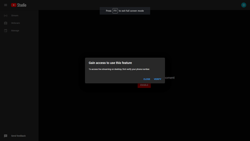 Verify Youtube Other Ways Click Enable Verify