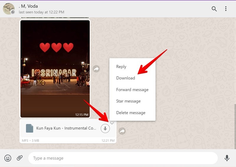 Whatsapp Web Transfer Files