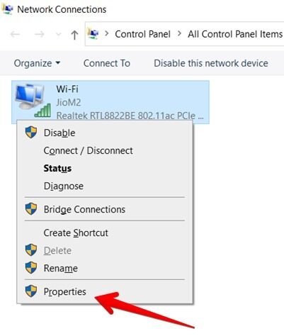 Wi Fi Adapter Properties