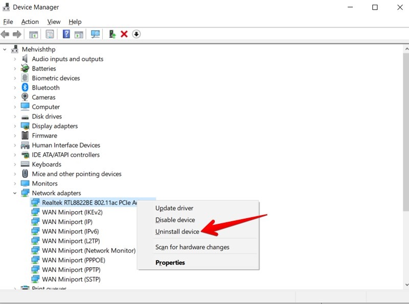 Wi Fi Adapter Uninstall