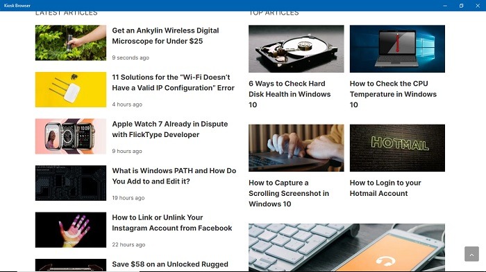 Windows Kiosk Browser Mode