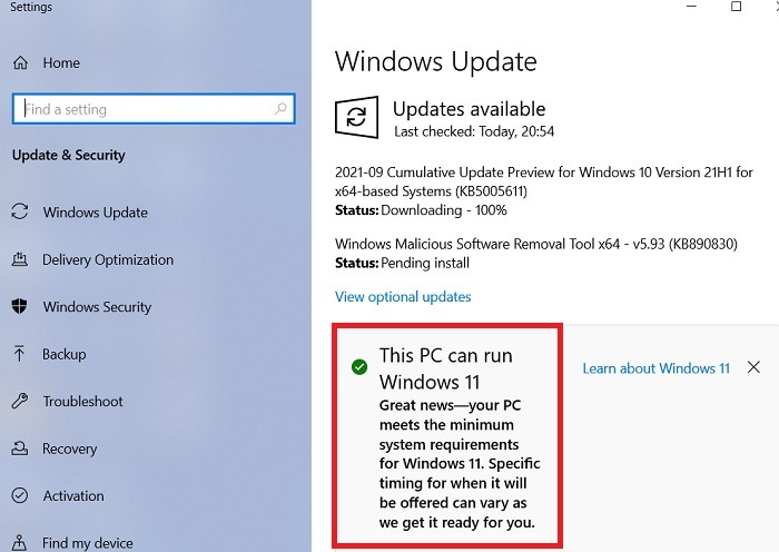 Windows11 Roll Back Windows10 Pc Can Run Windows11