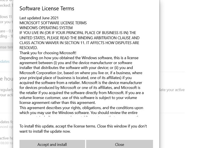 Windows11 Roll Back Windows10 Software License Terms