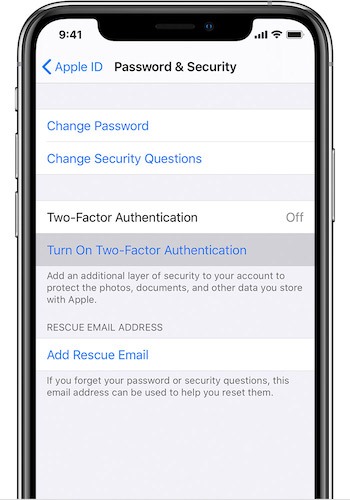 Apple Id Question Answer 2fa Ios