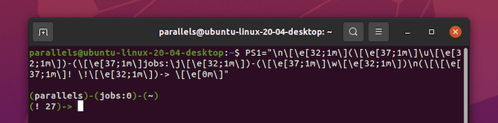 A custom Bash prompt.