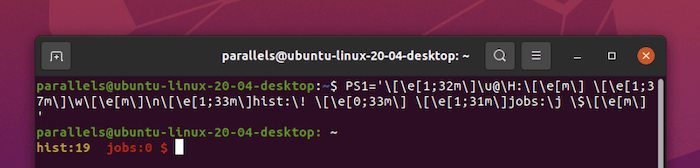 Showing a background job count.