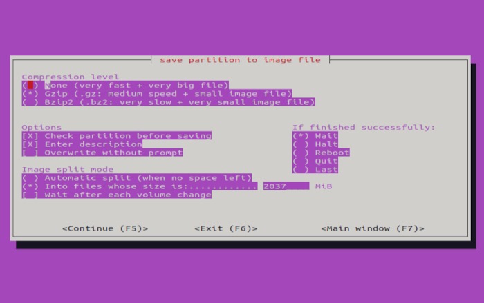 Clone Drive Partimage Compression