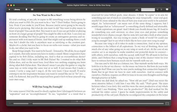 The Adobe Digital Editions reader.