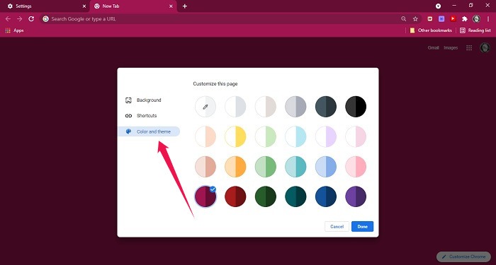 How To Change Google Background Colors Themes