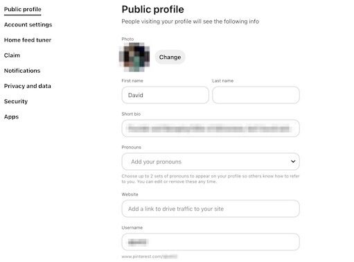 How To Change Usernames Pinterest