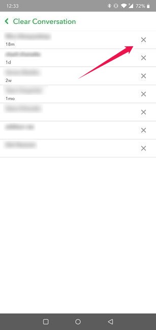 How To Delete Stuff On Snapchat Profile Settings Select Convo To Clear