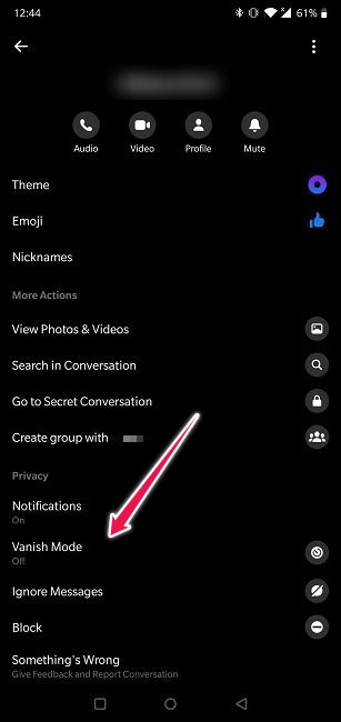 How To Send Disappearing Messages Android Vanish Mode