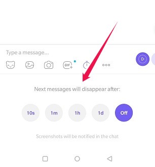 How To Send Disappearing Messages Android Viber Enable Option
