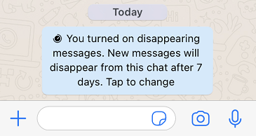 How To Send Disappearing Messages Ios View In Chat