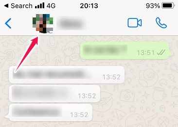 How To Send Disappearing Messages Ios Whatsapp Tap Profile Pic Chat