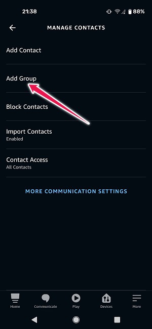 How To Start Group Video Chat Android Alexa Add Group
