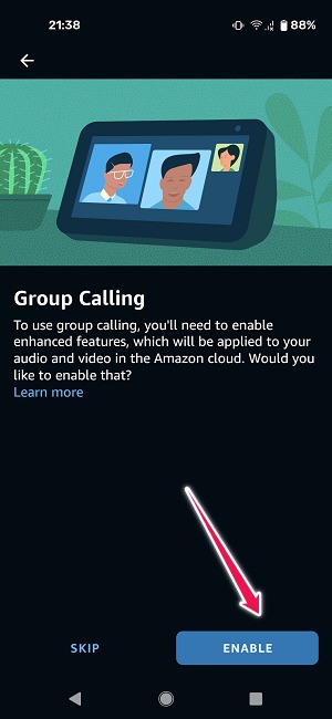 How To Start Group Video Chat Android Alexa Enable